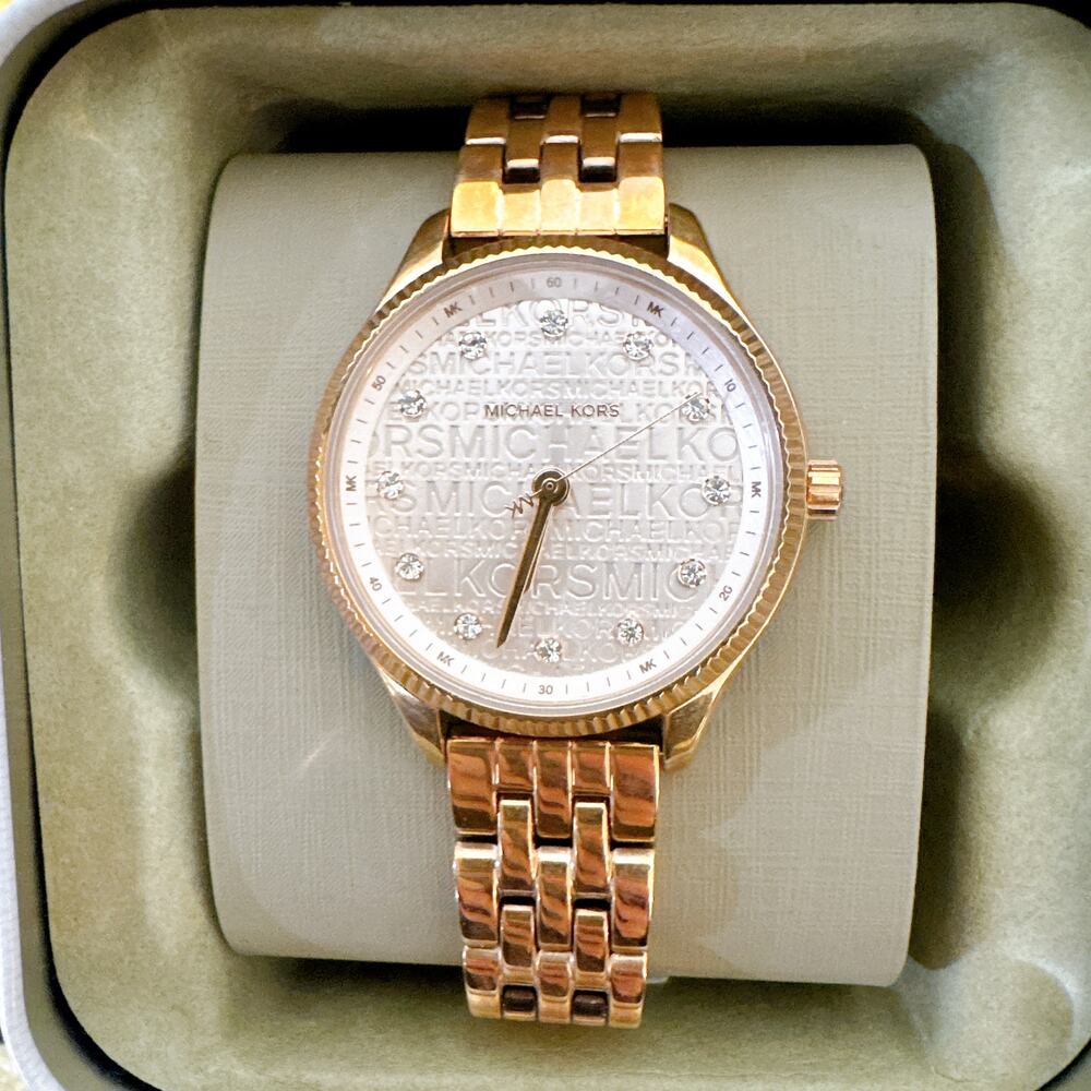 Michael Kors MK6799 Lexington Women's Rose Gold Stainless Steel Watch - Picture 2 of 7